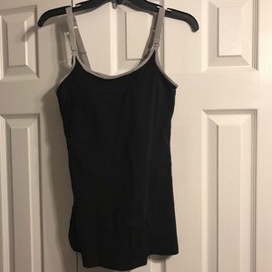 Black and Gray Nursing Tank